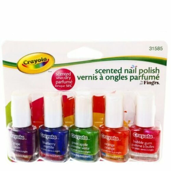 Crayola Makeup New Fingrs Crayola Scented Nail Polish 20 Fl Oz 5 Ct